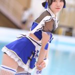 【写真特集 8枚】煌めき☆アンフォレント・白瀬乃愛、プールサイドで輝く青チャイナ水着で釘付け！