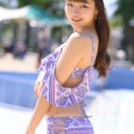 【写真特集 10枚】it's sunny・鈴川侑奈、イメージカラーの紫ビキニで視線釘付け！＜近代麻雀水着祭2022＞