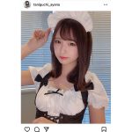 谷口彩菜の可愛すぎるメイド服に「もう虜です」