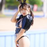 【写真特集 16枚】にゅ〜わ・本間のゆり、下乳こぼれる黒うさぎコスチュームでギリギリ攻め！＜近代麻雀水着祭2022＞