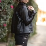 ハイトーンショートが鮮やかな藤本南(dela)、セクシーなブラックコーデで 絶対領域アピール！「これから韓国っぽい雰囲気を目指していきたい」