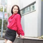 フェリス女学院大学・難波遥さん、クールなミニスカコーデで美脚アピール！ 「大学4年間を誰よりも挑戦に溢れた密度の濃い時間にしたかった」 ＜2020ミスユニバーシティ日本大会グランプリ＞