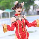 【写真特集 9枚】KissBee・中山星香、チャイナ風コスチュームで美脚チラリ＜近代麻雀水着祭2022＞