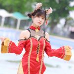 【写真特集 9枚】KissBee・中山星香、チャイナ風コスチュームで美脚チラリ＜近代麻雀水着祭2022＞