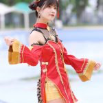【写真特集 9枚】KissBee・中山星香、チャイナ風コスチュームで美脚チラリ＜近代麻雀水着祭2022＞