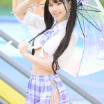 【写真特集 12枚】コスプレイヤー・倉坂くるる、透け制服コスチュームで水着チラリ＜近代麻雀水着祭2022＞