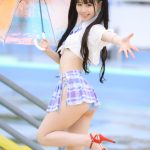 【写真特集 12枚】コスプレイヤー・倉坂くるる、透け制服コスチュームで水着チラリ＜近代麻雀水着祭2022＞