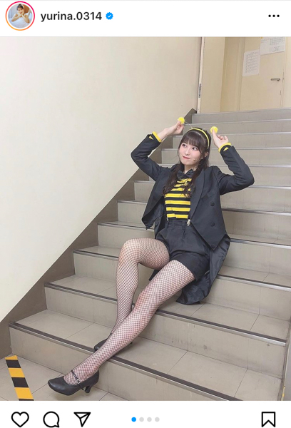 AKB48・行天優莉奈、セクシーな美脚全開の蜜蜂コスチュームに歓喜の声！「美脚天使」「本当にスタイルがいい」