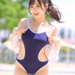 【写真特集 10枚】にゅ〜わ・本間のゆり、スク水風水着で美尻披露！＜近代麻雀水着祭2022＞