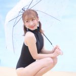 【写真特集 15枚】ハニースパイスRe.・平野ほのか、黒い競泳水着で際立つ透明肌で視線釘付け！＜近代麻雀水着祭2022＞