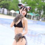 【写真 5枚】ハニースパイスRe.・宮花もも、ケモノ水着コスチュームで視線釘付け！＜近代麻雀水着祭2022＞