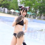 【写真 5枚】ハニースパイスRe.・宮花もも、ケモノ水着コスチュームで視線釘付け！＜近代麻雀水着祭2022＞