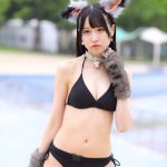 【写真 5枚】ハニースパイスRe.・宮花もも、ケモノ水着コスチュームで視線釘付け！＜近代麻雀水着祭2022＞