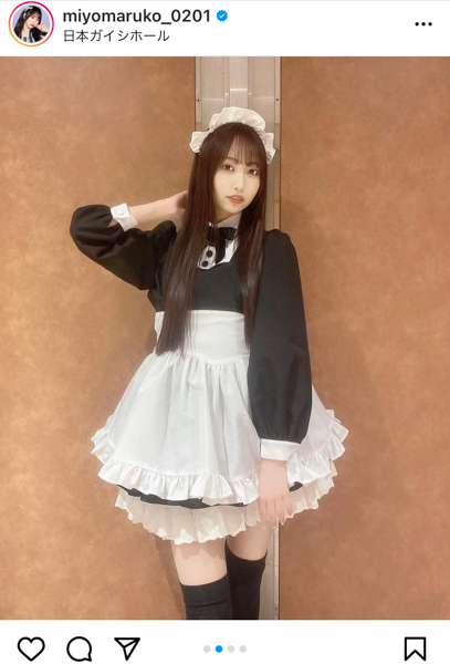 SKE48・野村実代、メイド服で魅せる圧倒的美脚ショットに歓喜の声！「ご、ご主人様に立候補します」