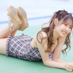 【写真 5枚】カラフルスクリーム・れん、『カワセク』なワンピース水着で視線釘付け！＜近代麻雀水着祭2022＞