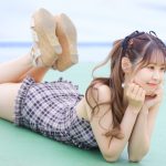 【写真 5枚】カラフルスクリーム・れん、『カワセク』なワンピース水着で視線釘付け！＜近代麻雀水着祭2022＞