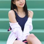 【写真特集 15枚】浪速猫（なにわキャッツ）・エレナ、まるで水泳部のマネージャーなスクール水着姿を届ける！＜近代麻雀水着祭2022＞