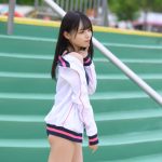 【写真特集 15枚】浪速猫（なにわキャッツ）・エレナ、まるで水泳部のマネージャーなスクール水着姿を届ける！＜近代麻雀水着祭2022＞