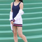 【写真特集 15枚】浪速猫（なにわキャッツ）・エレナ、まるで水泳部のマネージャーなスクール水着姿を届ける！＜近代麻雀水着祭2022＞