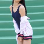 【写真特集 15枚】浪速猫（なにわキャッツ）・エレナ、まるで水泳部のマネージャーなスクール水着姿を届ける！＜近代麻雀水着祭2022＞