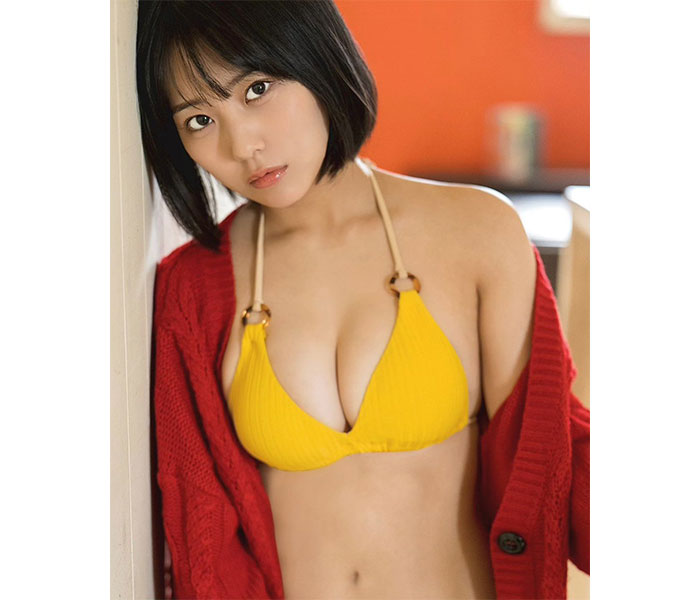 HKT48・田中美久「すきか？」、水着越しのふっくら美バストにファンどぎまぎ