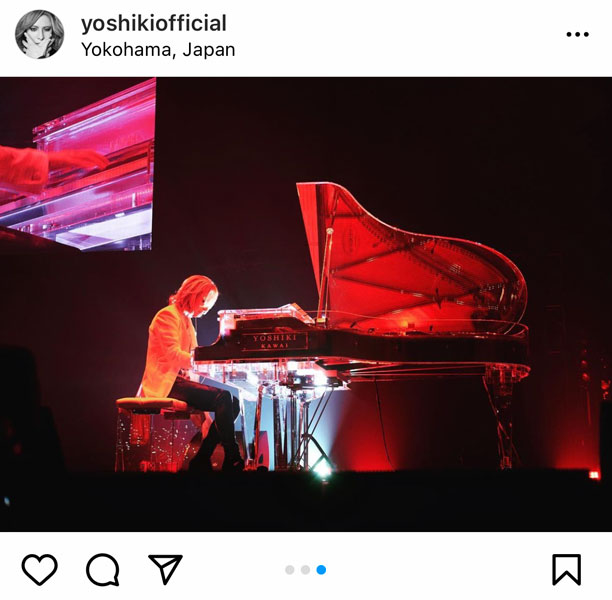X JAPAN・YOSHIKI、盟友hide追悼イベント参戦「魂のこもった演奏」「私も泣きそう」とファン感涙！