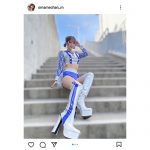 レースクイーン・織田真美那、抜群のプロポーションを見せつけ大胆に美脚を披露！