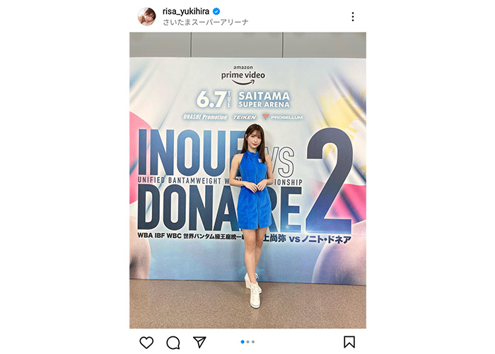 雪平莉左、『美しすぎるリングガール』と大反響！インスタフォロワー数が20万人越えに急増