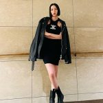 河北麻友子、辛口タイトなノースリーブワンピで大胆な肌見せショットを披露！