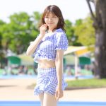 【写真特集 13枚】イロハサクラ・優希、爽やかギンガムチェックの水着姿で視線釘付け！＜近代麻雀水着祭2022＞