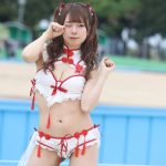 【写真特集 15枚】Krays・夢乃るり、チャイナ風水着でドキドキポージング披露！＜近代麻雀水着祭2022＞
