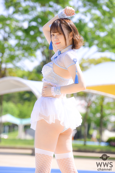 【写真特集 10枚】deeper²・有香、セクシーチャイナ風水着で美尻披露＜近代麻雀水着祭2022＞