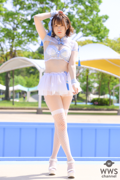 【写真特集 10枚】deeper²・有香、セクシーチャイナ風水着で美尻披露＜近代麻雀水着祭2022＞