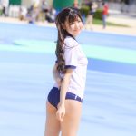【写真特集 7枚】くれよんちゅ〜どく・花音ここ、ブルマ風水着でフェチ心くすぐる！＜近代麻雀水着祭2022＞