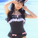 【写真特集 11枚】Sekaisen・朝日りか、透明肌がまぶしい黒猫水着に視線釘付け！＜近代麻雀水着祭2022＞