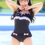 【写真特集 11枚】Sekaisen・朝日りか、透明肌がまぶしい黒猫水着に視線釘付け！＜近代麻雀水着祭2022＞