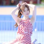 【写真特集 18枚】it's sunny・松尾美侑、夕陽に照らされた透明肌にうっとり＜近代麻雀水着祭2022＞
