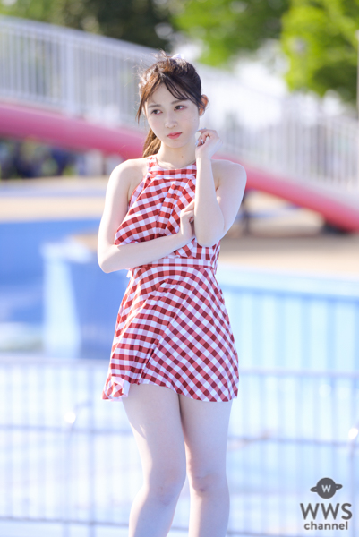 【写真特集 18枚】it's sunny・松尾美侑、夕陽に照らされた透明肌にうっとり＜近代麻雀水着祭2022＞