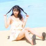 【写真特集 16枚】天使もも、胸元リボンが可愛らしい水着姿を披露