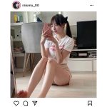 藤川らるむ、美脚に釘付けにされるTシャツコーデに反響