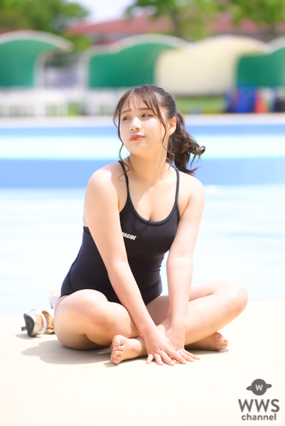 【写真特集 14枚】橘杏佳、セクシーな黒競泳水着姿を披露！＜近代麻雀水着祭2022＞