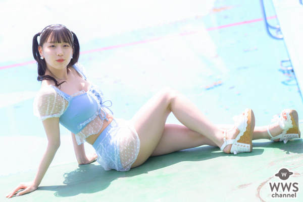 【写真 6枚】てぃあむ・柳川みあ、高めツインテール×無邪気な笑顔でキュン！＜近代麻雀水着祭2022＞