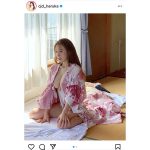 サイバージャパンダンサーズ・HARUKA、はだけ浴衣のオフショットで美乳ライン披露！