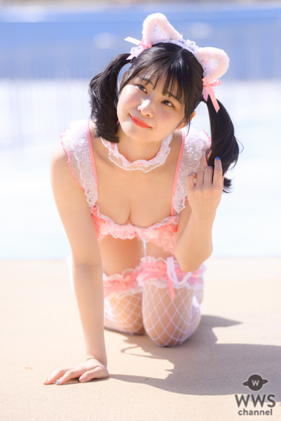 【写真特集 9枚】三田のえ、可愛すぎる猫水着姿で見せるセクシーな表情にドキドキ＜近代麻雀水着祭2022＞