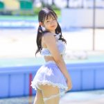 【写真特集 17枚】赤ちょこ・東條明日華、ガーリーなメイド風コスチュームで美尻披露！＜近代麻雀水着祭2022＞