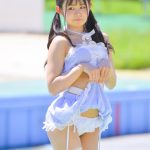 【写真特集 17枚】赤ちょこ・東條明日華、ガーリーなメイド風コスチュームで美尻披露！＜近代麻雀水着祭2022＞