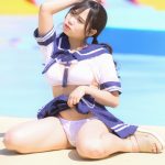 【写真特集 8枚】にゅ〜わ・本間のゆり、セーラー服×ビキニのフェチショットで悩殺！＜近代麻雀水着祭2022＞