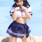 【写真特集 8枚】にゅ〜わ・本間のゆり、セーラー服×ビキニのフェチショットで悩殺！＜近代麻雀水着祭2022＞