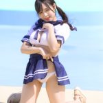 【写真特集 8枚】にゅ〜わ・本間のゆり、セーラー服×ビキニのフェチショットで悩殺！＜近代麻雀水着祭2022＞