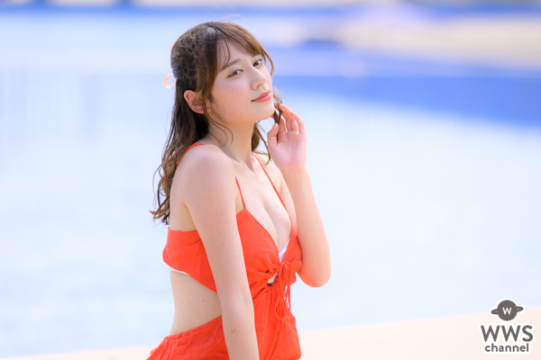 【写真特集 15枚】notall・広山楓、ポニーテールを風になびかせ美麗スタイルを届ける！＜近代麻雀水着祭2022＞